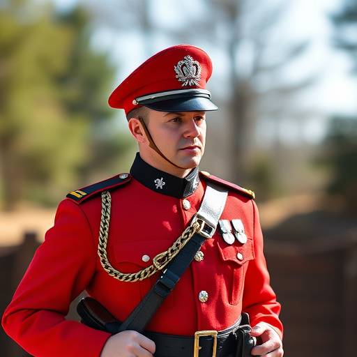 Action figure of a Mountie