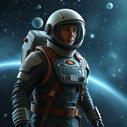 Action figure of a space explorer