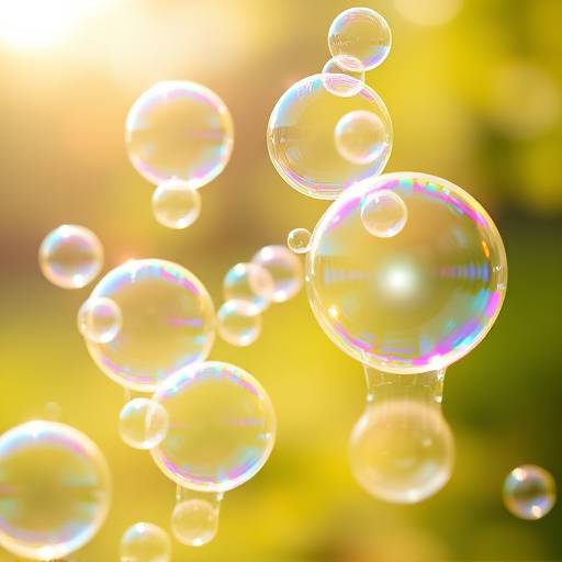 Bubble blowing set with wands and solution