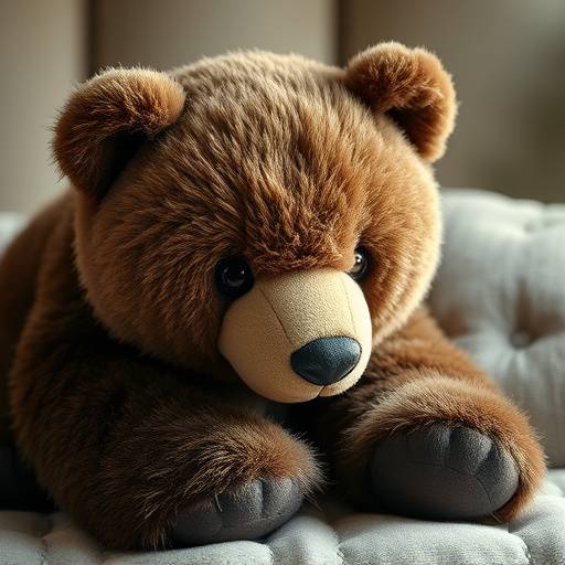 Stuffed grizzly bear plush toy